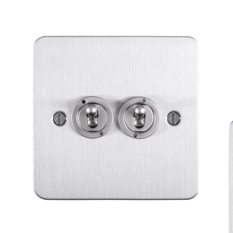 Eurolite 2 Way Enhance Flat Plate Wall Mounted Light Switch Wayfair.co.uk